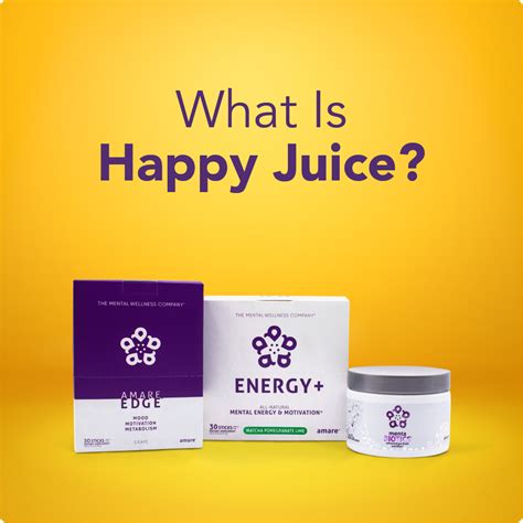 Happy juice - Bring happiness everywhere with the Amare Happy Juice On-the-Go Pack, now with MentaBiotics® in a convenient, go-anywhere stick pack! Free shipping on orders over $200! Get a FREE Mood+™ on $250 or more plus a FREE GBX Protein® Chocolate on orders of $300 or more. Enjoy Amare Happy Juice™ Pack Mango at a special ...